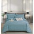Set Lenjerie Eleganta , Damasc, pentru 2 persoane, 6 piese, Cearceaf de pat cu elastic 180x200 cm, Cearceaf pilota 200x230 cm, 2 fete perna 70x70 cm, 2 fete perna 55x80 cm, DL6-110