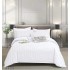 Set Lenjerie Eleganta , Damasc, pentru 2 persoane, 6 piese, Cearceaf de pat cu elastic 180x200 cm, Cearceaf pilota 200x230 cm, 2 fete perna 70x70 cm, 2 fete perna 55x80 cm, DL6-118
