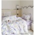 Set Lenjerie Eleganta din Bumbac, cu imprimeu deosebit, pentru pat dublu, 4 piese: Cearceaf de pat cu elastic 180 x 200 cm, Cearceaf pilota 200 x 230 cm, 2 fete de perna 50 x 70 cm, QY8006