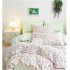 Set Lenjerie Eleganta din Bumbac, cu imprimeu deosebit, pentru pat dublu, 4 piese: Cearceaf de pat cu elastic 180 x 200 cm, Cearceaf pilota 200 x 230 cm, 2 fete de perna 50 x 70 cm, QY8004
