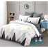 Set Lenjerie Eleganta din Finet , cu imprimeu deosebit, pentru pat dublu, 6 piese: Cearceaf de pat cu elastic 180 x 200 cm, Cearceaf pilota 200 x 230 cm, 2 fete de perna 55 x 80 cm, 2 fete de perna 70 x 70 cm, BB-877