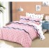 Set Lenjerie Eleganta din Finet , cu imprimeu deosebit, pentru pat dublu, 6 piese: Cearceaf de pat cu elastic 180 x 200 cm, Cearceaf pilota 200 x 230 cm, 2 fete de perna 55 x 80 cm, 2 fete de perna 70 x 70 cm, BB-927