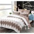 Set Lenjerie Eleganta din Finet , cu imprimeu deosebit, pentru pat dublu, 6 piese: Cearceaf de pat cu elastic 180 x 200 cm, Cearceaf pilota 200 x 230 cm, 2 fete de perna 55 x 80 cm, 2 fete de perna 70 x 70 cm, BB-885