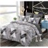 Set Lenjerie Eleganta din Finet , cu imprimeu deosebit, pentru pat dublu, 6 piese: Cearceaf de pat cu elastic 180 x 200 cm, Cearceaf pilota 200 x 230 cm, 2 fete de perna 55 x 80 cm, 2 fete de perna 70 x 70 cm, BB-886