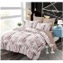Set Lenjerie Eleganta din Finet , cu imprimeu deosebit, pentru pat dublu, 6 piese: Cearceaf de pat cu elastic 180 x 200 cm, Cearceaf pilota 200 x 230 cm, 2 fete de perna 55 x 80 cm, 2 fete de perna 70 x 70 cm, BB-882