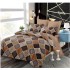 Set Lenjerie Eleganta din Finet , cu imprimeu deosebit, pentru pat dublu, 6 piese: Cearceaf de pat cu elastic 180 x 200 cm, Cearceaf pilota 200 x 230 cm, 2 fete de perna 55 x 80 cm, 2 fete de perna 70 x 70 cm, BB-6017