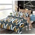 Set Lenjerie Eleganta din Finet , cu imprimeu deosebit, pentru pat dublu, 6 piese: Cearceaf de pat cu elastic 180 x 200 cm, Cearceaf pilota 200 x 230 cm, 2 fete de perna 55 x 80 cm, 2 fete de perna 70 x 70 cm, BB-6014