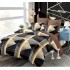 Set Lenjerie Eleganta din Finet , cu imprimeu deosebit, pentru pat dublu, 6 piese: Cearceaf de pat cu elastic 180 x 200 cm, Cearceaf pilota 200 x 230 cm, 2 fete de perna 55 x 80 cm, 2 fete de perna 70 x 70 cm, BB-982