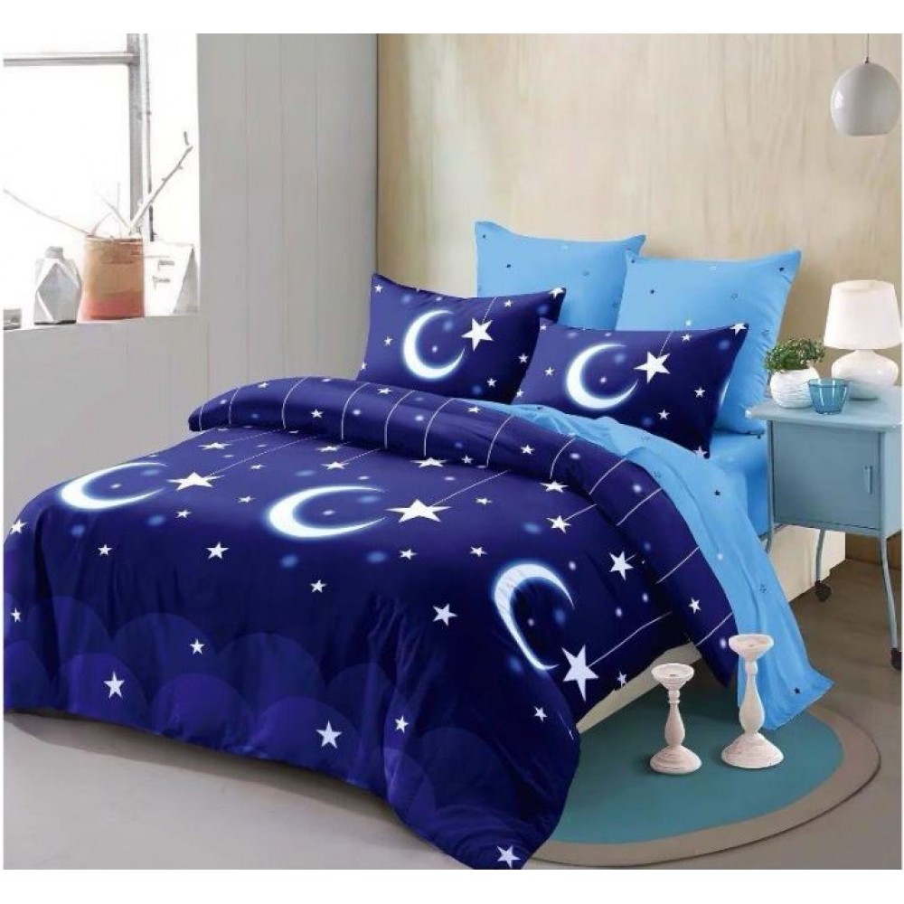 Set Lenjerie Eleganta din Finet , cu imprimeu deosebit, pentru pat dublu, 6 piese: Cearceaf de pat cu elastic 180 x 200 cm, Cearceaf pilota 200 x 230 cm, 2 fete de perna 55 x 80 cm, 2 fete de perna 70 x 70 cm, BB-850