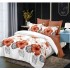 Set Lenjerie Eleganta din Finet , cu imprimeu deosebit, pentru pat dublu, 6 piese: Cearceaf de pat cu elastic 180 x 200 cm, Cearceaf pilota 200 x 230 cm, 2 fete de perna 55 x 80 cm, 2 fete de perna 70 x 70 cm, BB-991