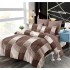 Set Lenjerie Eleganta din Finet , cu imprimeu deosebit, pentru pat dublu, 6 piese: Cearceaf de pat cu elastic 180 x 200 cm, Cearceaf pilota 200 x 230 cm, 2 fete de perna 55 x 80 cm, 2 fete de perna 70 x 70 cm, BB-6004