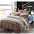 Set Lenjerie Eleganta din Finet , cu imprimeu deosebit, pentru pat dublu, 6 piese: Cearceaf de pat cu elastic 180 x 200 cm, Cearceaf pilota 200 x 230 cm, 2 fete de perna 55 x 80 cm, 2 fete de perna 70 x 70 cm, BB-6002