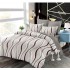 Set Lenjerie Eleganta din Finet , cu imprimeu deosebit, pentru pat dublu, 6 piese: Cearceaf de pat cu elastic 180 x 200 cm, Cearceaf pilota 200 x 230 cm, 2 fete de perna 55 x 80 cm, 2 fete de perna 70 x 70 cm, BB-6003