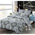 Set Lenjerie Eleganta din Finet , cu imprimeu deosebit, pentru pat dublu, 6 piese: Cearceaf de pat cu elastic 180 x 200 cm, Cearceaf pilota 200 x 230 cm, 2 fete de perna 55 x 80 cm, 2 fete de perna 70 x 70 cm, BB-6009