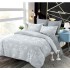 Set Lenjerie Eleganta din Finet , cu imprimeu deosebit, pentru pat dublu, 6 piese: Cearceaf de pat cu elastic 180 x 200 cm, Cearceaf pilota 200 x 230 cm, 2 fete de perna 55 x 80 cm, 2 fete de perna 70 x 70 cm, BB-6012