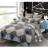 Set Lenjerie Eleganta din Finet , cu imprimeu deosebit, pentru pat dublu, 6 piese: Cearceaf de pat cu elastic 180 x 200 cm, Cearceaf pilota 200 x 230 cm, 2 fete de perna 55 x 80 cm, 2 fete de perna 70 x 70 cm, BB-6006