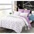 Set Lenjerie Eleganta din Finet , cu imprimeu deosebit, pentru pat dublu, 6 piese: Cearceaf de pat cu elastic 180 x 200 cm, Cearceaf pilota 200 x 230 cm, 2 fete de perna 55 x 80 cm, 2 fete de perna 70 x 70 cm, BB-6019