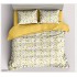 Set Lenjerie Finet 4 Piese din 100% Bumbac Pentru 1 Persoana, cu imprimeu deosebit,: Cearceaf de pat 155 x 230 cm, Cearceaf pilota 160 x 200 cm, 2 fete de perna 55 x 80 cm, QK8015