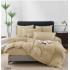 Lenjerie de Pat Dublu din Bumbac Tricotat - Set Premium 4 Piese cu Cearșaf Elastic și Imprimeu Satinat, Cearceaf de pat cu Elastic 180 x 200 cm, Cearceaf pilota 200 x 230 cm, 2 fete de perna 50 x 70 cm,ZZ864