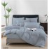 Lenjerie de Pat Dublu din Bumbac Tricotat - Set Premium 4 Piese cu Cearșaf Elastic și Imprimeu Satinat, Cearceaf de pat cu Elastic 180 x 200 cm, Cearceaf pilota 200 x 230 cm, 2 fete de perna 50 x 70 cm,ZZ890