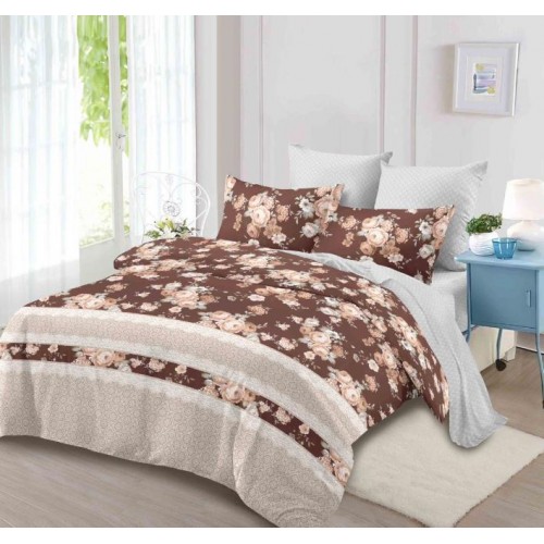 Lenjerie de pat FINET pentru 2 persoane, 6 piese, Cearceaf de pat  235 x 250 cm, Cearceaf pilota 200 x 230 cm, 2 fete de perna 70 x 70 cm,2 fete de perna 55 x 80 cm, A640