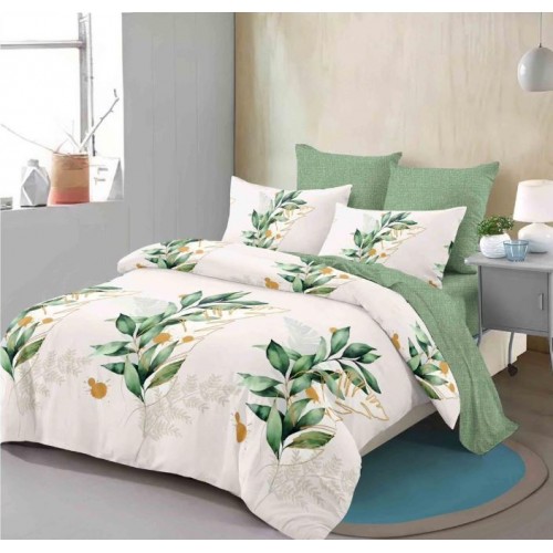 Lenjerie de pat FINET pentru 2 persoane, 6 piese, Cearceaf de pat  235 x 250 cm, Cearceaf pilota 200 x 230 cm, 2 fete de perna 70 x 70 cm,2 fete de perna 55 x 80 cm, A6017