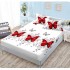 Husa de pat din Finet cu Elastic cu 2 fete de perna ,Pat 2 Persoane,160x200CM, D011