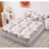 Husa de pat din Finet cu Elastic cu 2 fete de perna ,Pat 2 Persoane,160x200CM, D054