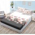 Husa de pat din Finet cu Elastic cu 2 fete de perna ,Pat 2 Persoane,160x200CM, D071