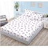Husa de pat din Finet cu Elastic cu 2 fete de perna ,Pat 2 Persoane,160x200CM, D3002