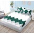 Husa de pat din Finet cu Elastic cu 2 fete de perna ,Pat 2 Persoane,160x200CM, D065