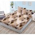 Husa de pat din Finet cu Elastic cu 2 fete de perna ,Pat 2 Persoane,160x200CM, D064