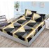 Husa de pat din Finet cu Elastic cu 2 fete de perna ,Pat 2 Persoane,160x200CM, D063