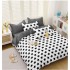 Lenjerie de Pat dublu, Bumbac Satinat Superior,4 Piese Cearceaf de pat 240 x 250 cm, Cearceaf pilota 200 x 230 cm, 2 fete de perna 55 x 75 cm, A50-689