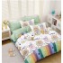 Lenjerie de Pat dublu, Bumbac Satinat Superior,4 Piese Cearceaf de pat 240 x 250 cm, Cearceaf pilota 200 x 230 cm, 2 fete de perna 55 x 75 cm, A50-684