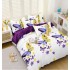 Lenjerie de Pat dublu, Bumbac Satinat Superior,4 Piese Cearceaf de pat 240 x 250 cm, Cearceaf pilota 200 x 230 cm, 2 fete de perna 55 x 75 cm, A50-688
