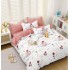 Lenjerie de Pat dublu, Bumbac Satinat Superior,4 Piese Cearceaf de pat 240 x 250 cm, Cearceaf pilota 200 x 230 cm, 2 fete de perna 55 x 75 cm, A50-685