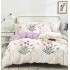 Lenjerie de Pat dublu, Bumbac Satinat Superior,4 Piese Cearceaf de pat 240 x 250 cm, Cearceaf pilota 200 x 230 cm, 2 fete de perna 55 x 75 cm, A50-678