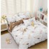 Lenjerie de Pat dublu, Bumbac Satinat Superior,4 Piese Cearceaf de pat 240 x 250 cm, Cearceaf pilota 200 x 230 cm, 2 fete de perna 55 x 75 cm, A50-675
