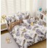 Lenjerie de Pat dublu, Bumbac Satinat Superior,4 Piese Cearceaf de pat 240 x 250 cm, Cearceaf pilota 200 x 230 cm, 2 fete de perna 55 x 75 cm, A50-674