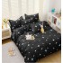 Lenjerie de Pat dublu, Bumbac Satinat Superior,4 Piese Cearceaf de pat 240 x 250 cm, Cearceaf pilota 200 x 230 cm, 2 fete de perna 55 x 75 cm, A50-670