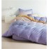 Lenjerie de Pat dublu, Bumbac Satinat Superior,4 Piese Cearceaf de pat 240 x 250 cm, Cearceaf pilota 200 x 230 cm, 2 fete de perna 55 x 75 cm, A50-657