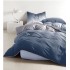 Lenjerie de Pat dublu, Bumbac Satinat Superior,4 Piese Cearceaf de pat 240 x 250 cm, Cearceaf pilota 200 x 230 cm, 2 fete de perna 55 x 75 cm, A50-661