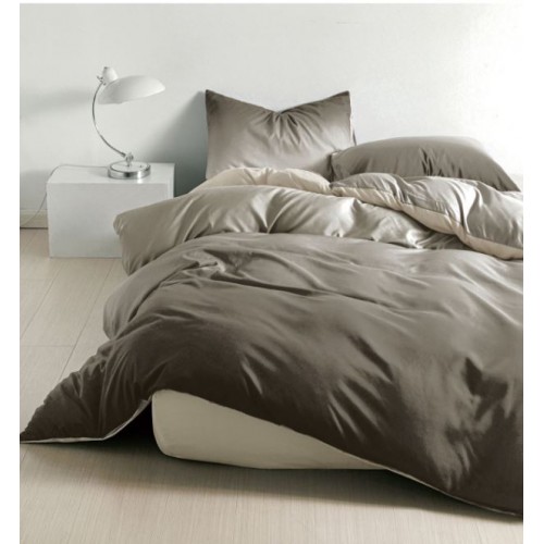 Lenjerie de Pat dublu, Bumbac Satinat Superior,4 Piese Cearceaf de pat 240 x 250 cm, Cearceaf pilota 200 x 230 cm, 2 fete de perna 55 x 75 cm, A50-658