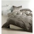 Lenjerie de Pat dublu, Bumbac Satinat Superior,4 Piese Cearceaf de pat 240 x 250 cm, Cearceaf pilota 200 x 230 cm, 2 fete de perna 55 x 75 cm, A50-658