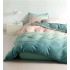 Lenjerie de Pat dublu, Bumbac Satinat Superior,4 Piese Cearceaf de pat 240 x 250 cm, Cearceaf pilota 200 x 230 cm, 2 fete de perna 55 x 75 cm, A50-656