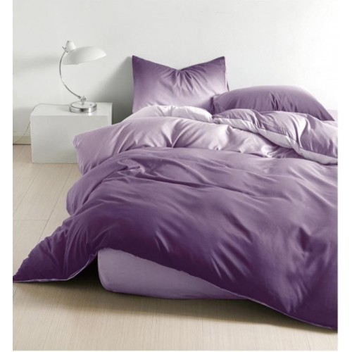 Lenjerie de Pat dublu, Bumbac Satinat Superior,4 Piese Cearceaf de pat 240 x 250 cm, Cearceaf pilota 200 x 230 cm, 2 fete de perna 55 x 75 cm, A50-655