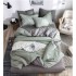 Lenjerie de Pat dublu, Bumbac Satinat Superior,4 Piese Cearceaf de pat 240 x 250 cm, Cearceaf pilota 200 x 230 cm, 2 fete de perna 55 x 75 cm, A50-586