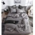 Lenjerie de Pat dublu, Bumbac Satinat Superior,4 Piese Cearceaf de pat 240 x 250 cm, Cearceaf pilota 200 x 230 cm, 2 fete de perna 55 x 75 cm, A50-533