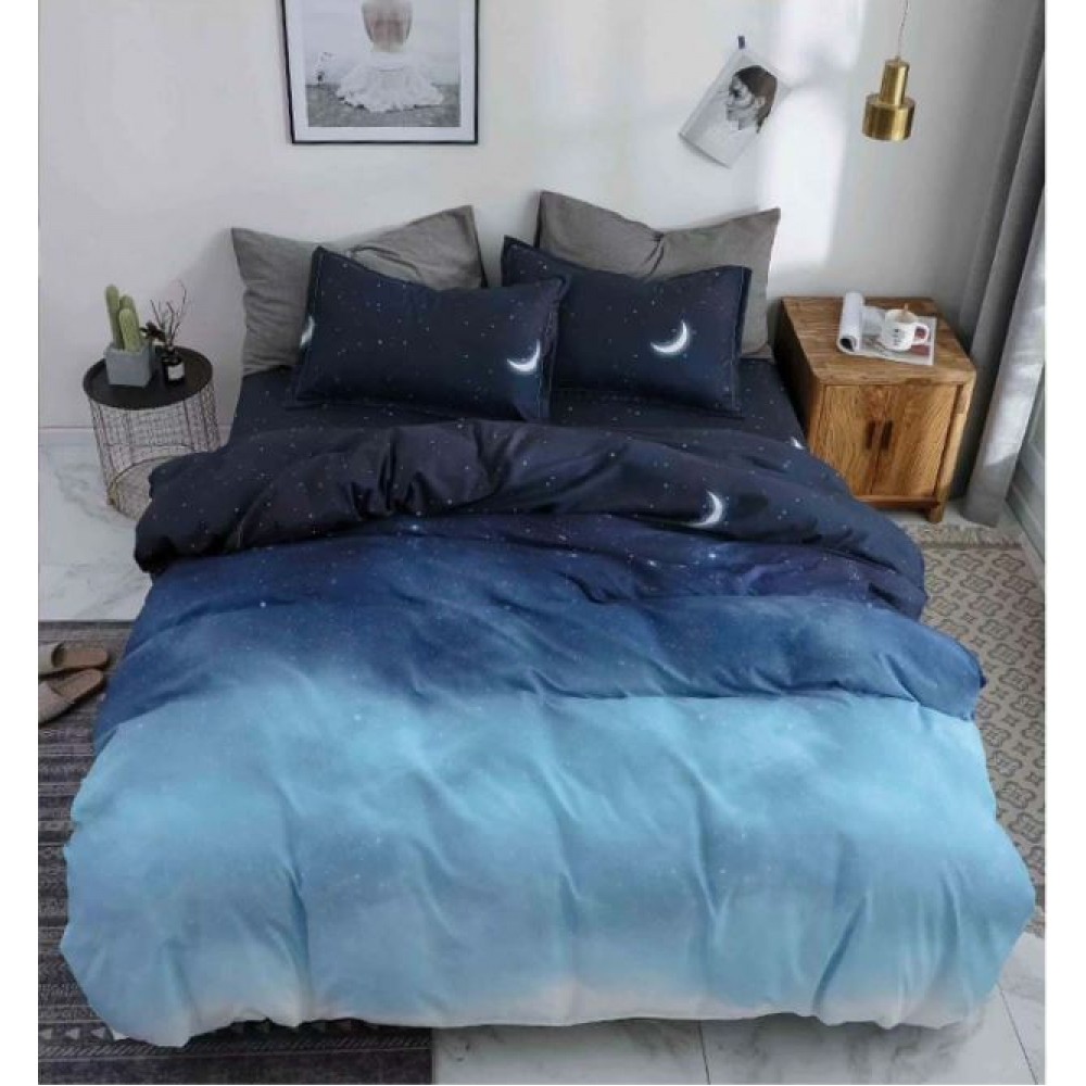 Lenjerie de Pat dublu, Bumbac Satinat Superior,4 Piese Cearceaf de pat 240 x 250 cm, Cearceaf pilota 200 x 230 cm, 2 fete de perna 55 x 75 cm, A50-530